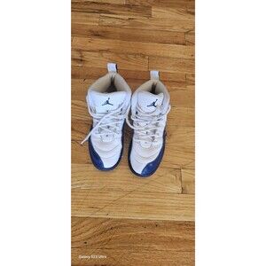 Jordan Air Jordan 12 Boys High Top Sneakers White Blue 1Y